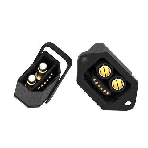 Силовий конектор QS2+6 6.0mm golden anti-spark 100A high current connector with 6P signal pins 3515 фото