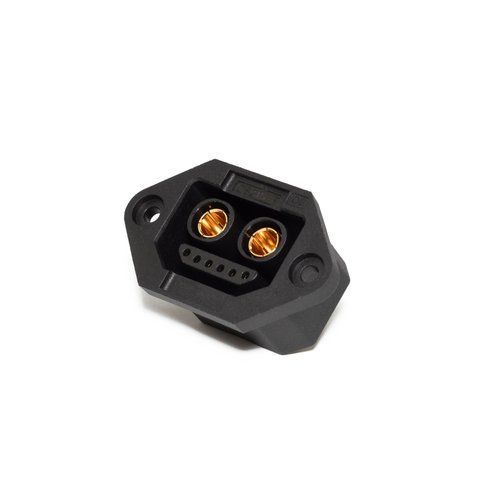 Силовий конектор QS2+6 Female 6.0mm golden anti-spark 100A high current connector with 6P signal pins 3516 фото