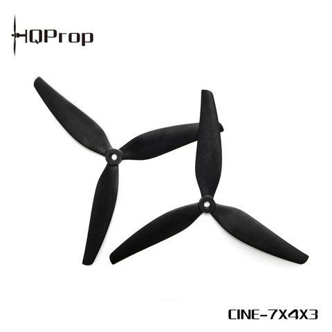 Пропелер для дрону HQProp Cine7(7X4X3) (2CW+2CCW) Black-Glass Fiber Reinforced Nylon 2860 фото