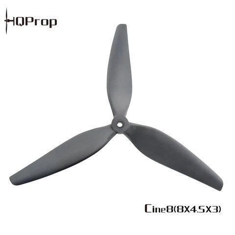 Пропелер для дрону HQProp Cine8 (8X4.5X3) (2CW+2CCW) Black-Glass Fiber Reinforced Nylon 2861 фото