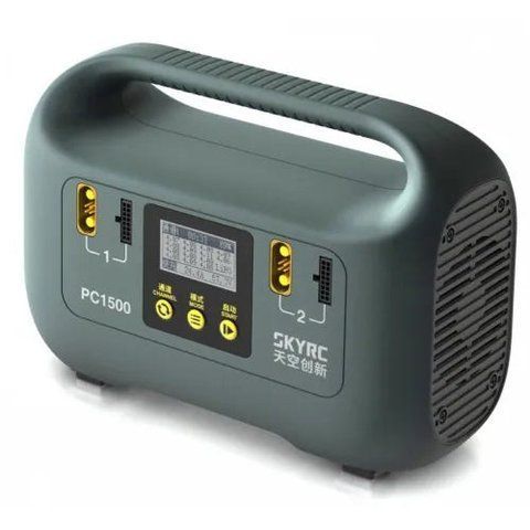 Зарядний пристрій SKYRC PC1500 Battery Charger - 25A 12/14S 1500W Fast AC CAN LiPo/LiHV LCD Portable Power Station for RC Drones Outdoor Camping Emer US 3674 фото