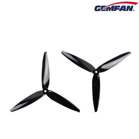 Пропелер для дрону Gemfan Flash 7040 Tri-Blade 7" Prop - (2CCW+2CW) Clear Black 2767 фото