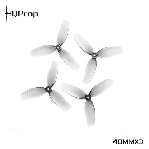 Пропелер для дрону HQ Ultralight Whoop Prop 1.6X1.1X3(40MM) (2CW+2CCW)-Poly Carbonate Grey 2869 фото
