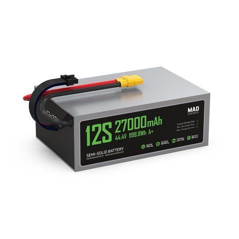 Твердотільний літій-іонний акумулятор для дрону MAD 12S 27Ah A+ Drone Solid State Lithium-ion Battery 2923 фото