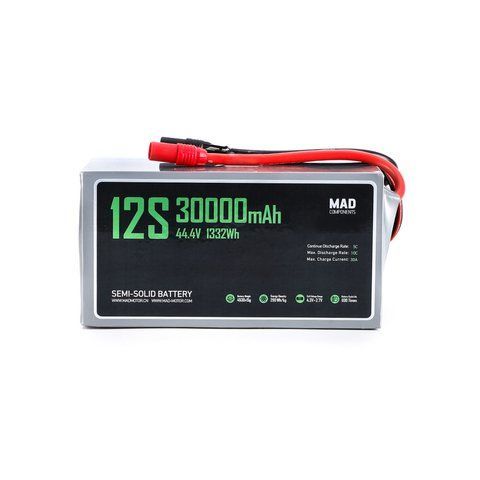 Твердотільний літій-іонний акумулятор для дрону MAD 12S 30Ah Drone Solid State Lithium-ion Battery 2924 фото