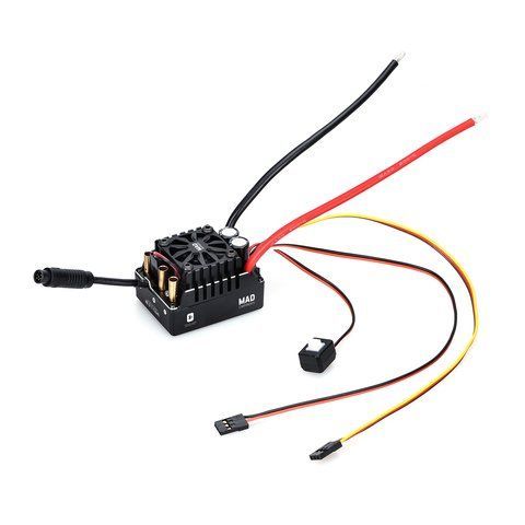 Сенсорний безколекторний регулятор швидкості (ESC) MAX2 140A HV 2-4s Brushless Sensored ESC for 1/10 RC model car 3492 фото