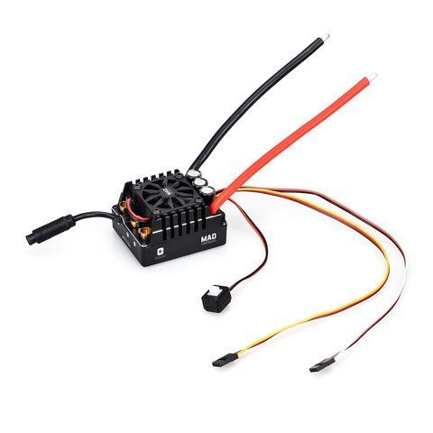 Сенсорний безколекторний регулятор швидкості (ESC) MAX4 160A HV 3-6s Brushless Sensored ESC for 1/8 RC model car 3493 фото