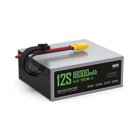 Твердотільна літій-іонна батарея для дрону MAD 12S 18Ah(A+) Drone Solid State Lithium-ion Battery 3694 фото