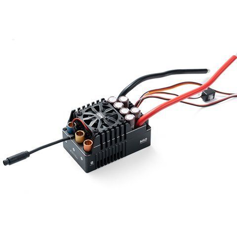 Сенсорний безколекторний регулятор швидкості (ESC) MAX8 HV (550A)38S V2 Brushless Sensored ESC For 1/6, 1/7 Rc Model Cars 3496 фото