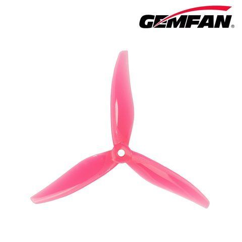 Пропелер для дрону Gemfan Yuki 5129 3-Blade Prop (2CW+2CCW) Pink 2791 фото